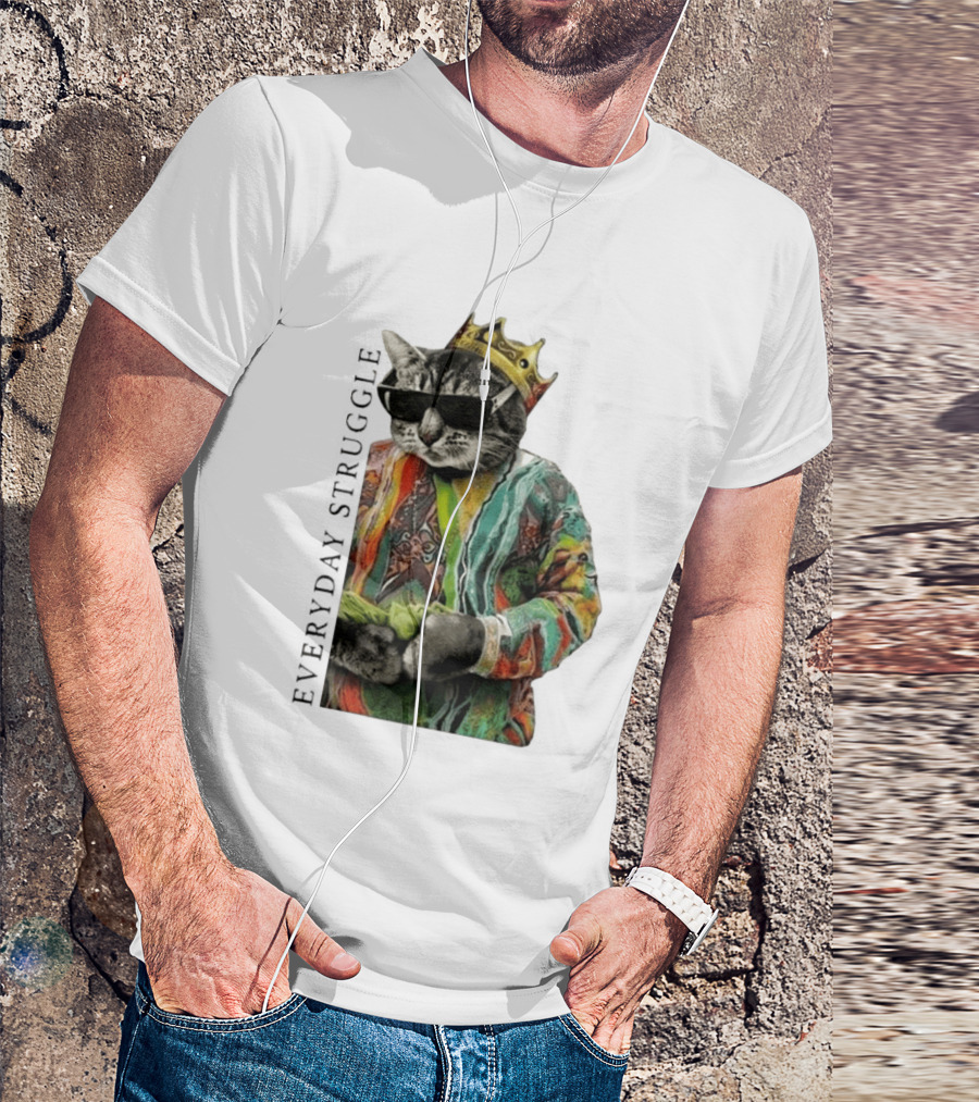 Scottie Barnes Everyday Struggle Cat In Colorful Crowned Outfit T-Shirt