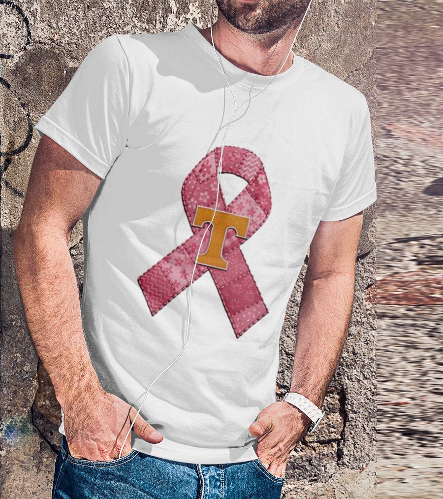 Tennessee Volunteers Pink Ribbon Breast Cancer Awareness T-Shirt