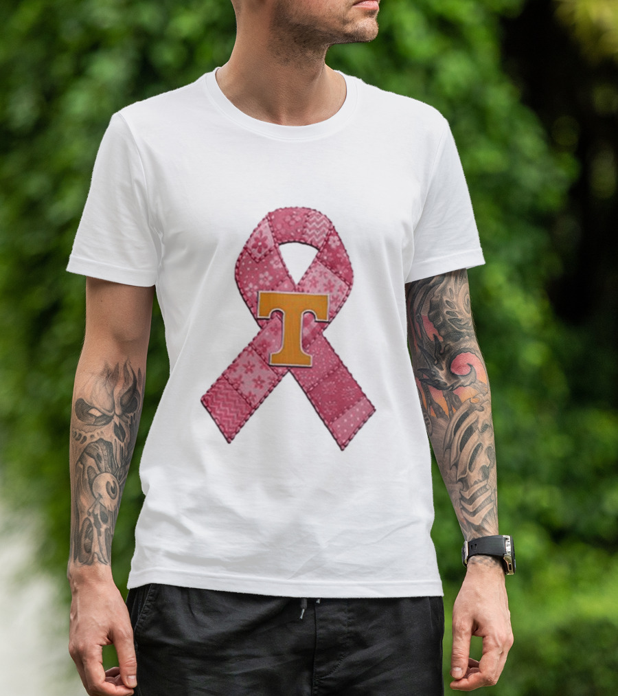Tennessee Volunteers Pink Ribbon Breast Cancer Awareness T-Shirt