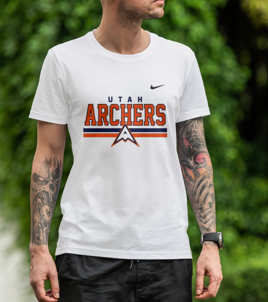 Utah Archers Nike Dri FIT Stripe Authentic Teamwear T-Shirt