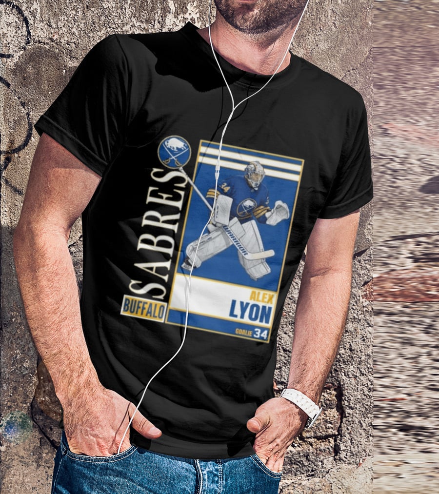 Buffalo Sabres Alex Lyon Goalie 34 Hockey T-Shirt