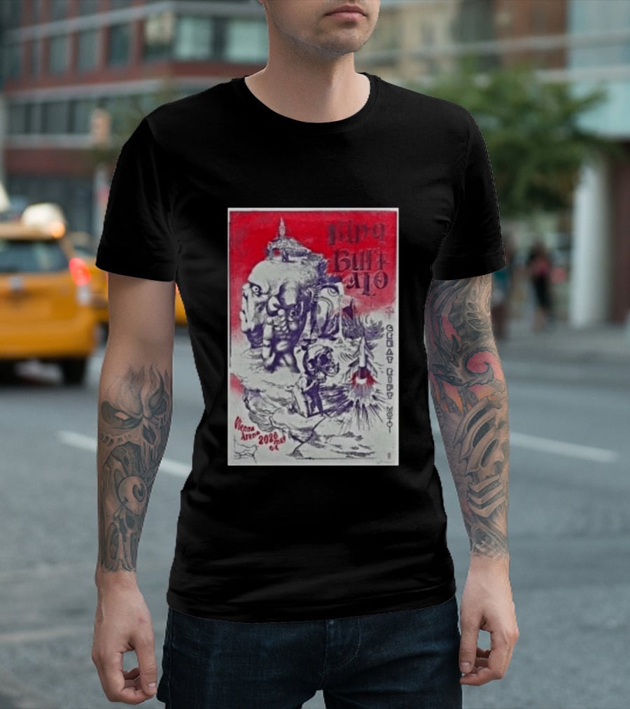 King Buffalo Vienna Arena May 4 2026 Concert Art Featuring Surreal Imagery And Space T-Shirt