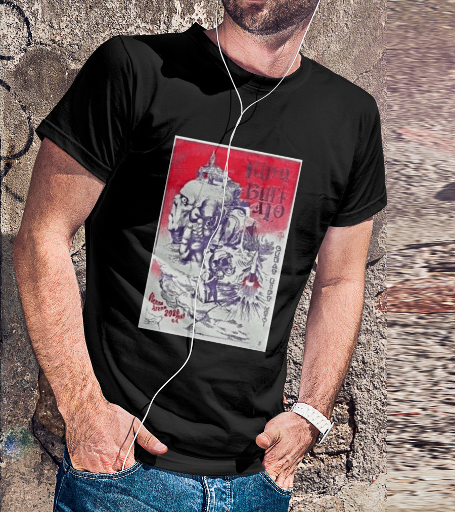 King Buffalo Vienna Arena May 4 2026 Concert Art Featuring Surreal Imagery And Space T-Shirt