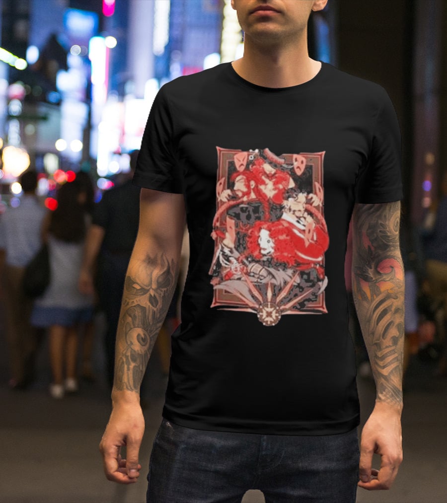 Critical Role Heroes Of Araman Schemers Masked Characters Fantasy T-Shirt