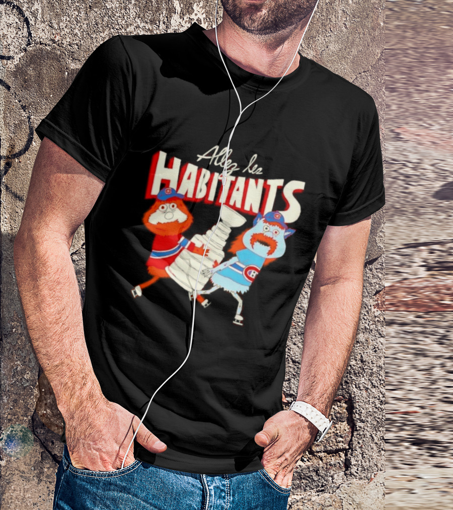 Allez Les Habitants Montreal Canadiens Trophy Celebration T-Shirt