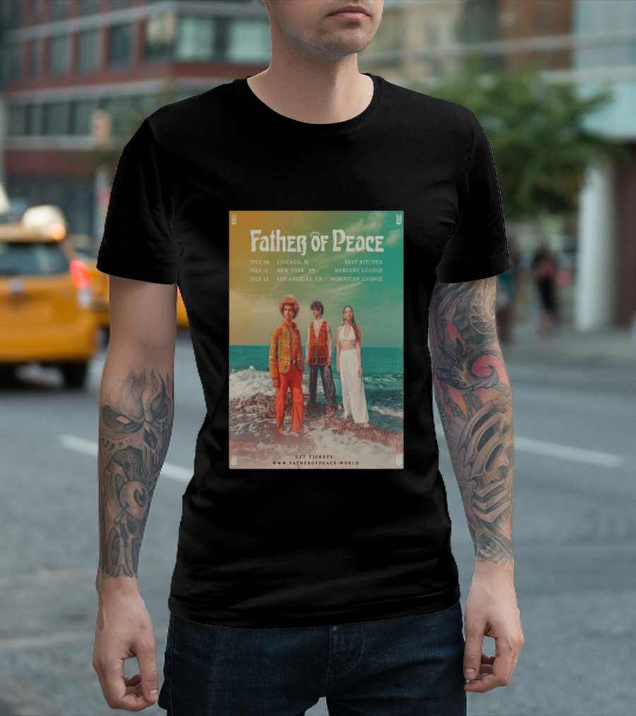 Father Of Peace Fall Tour 2026 Chicago New York Los Angeles T-Shirt