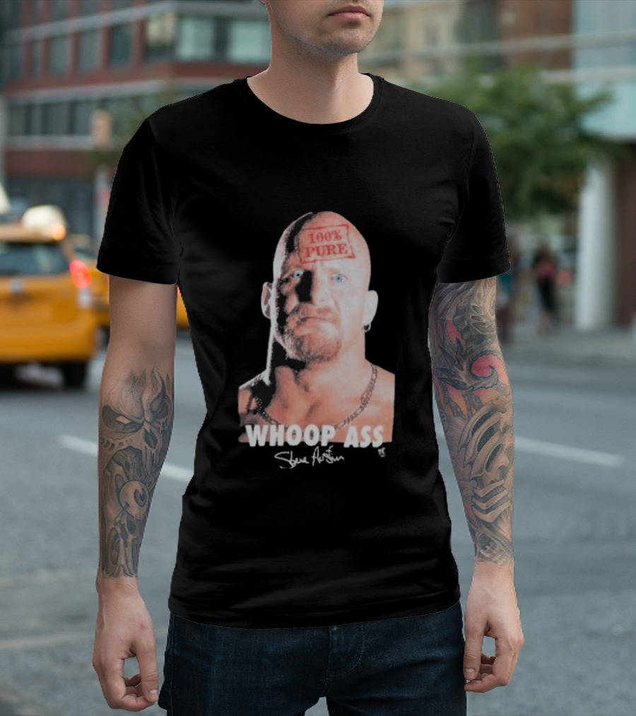 Wyco 1996 Stone Cold Steve Austin 100% Pure Whoop Ass T-Shirt
