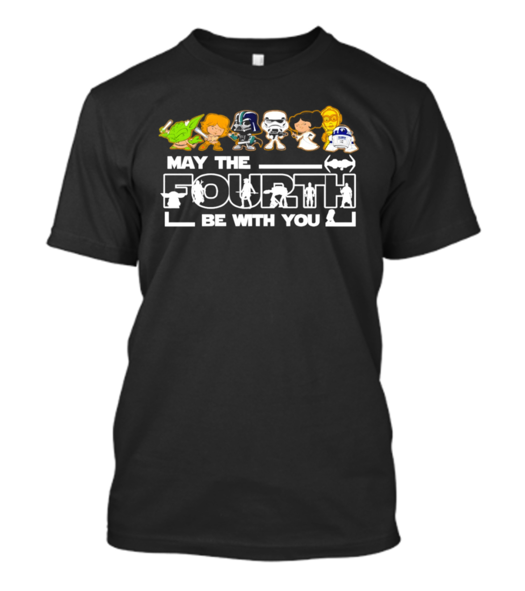 May The Fourth Be With You Star Wars Characters Celebration T-Shirt