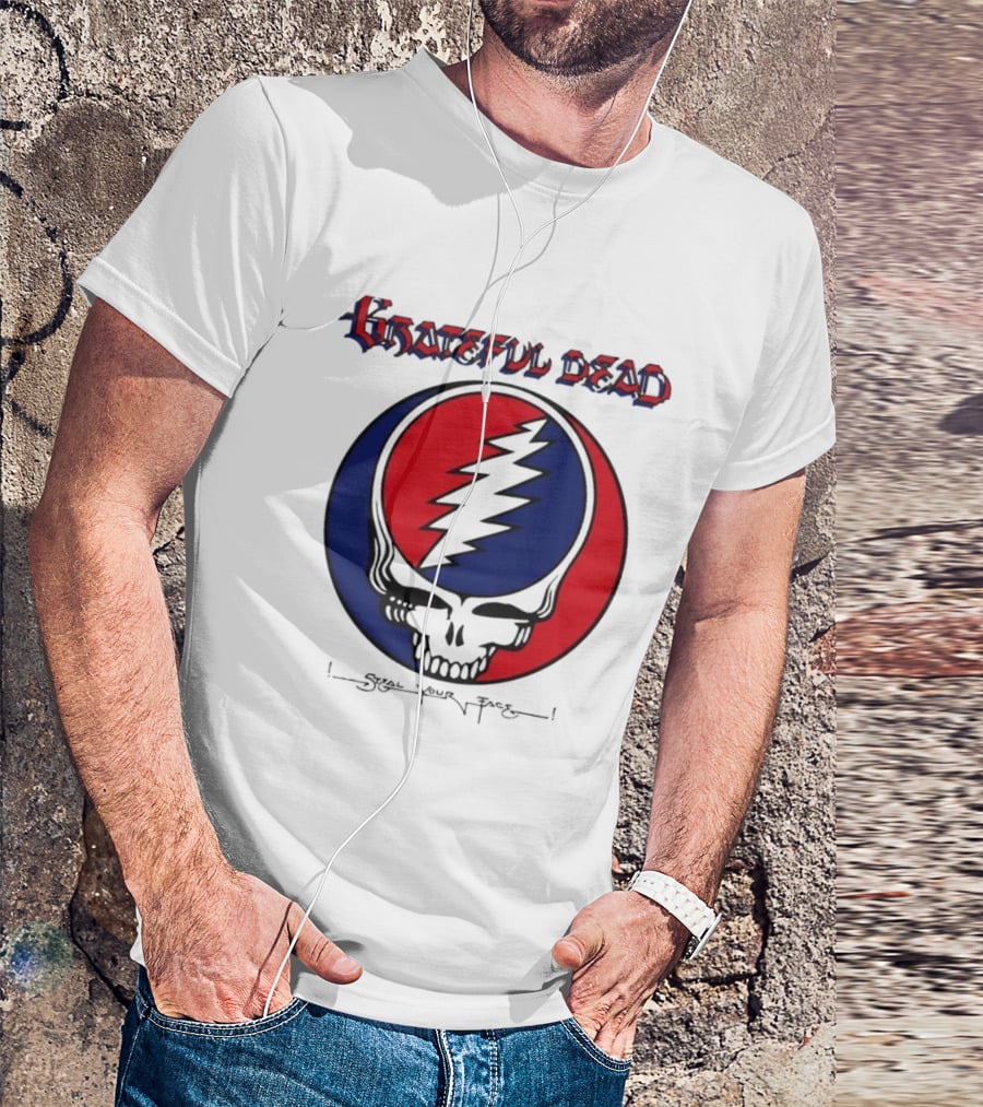 Grateful Dead Steal Your Face Skull Lightning Bolt T-Shirt