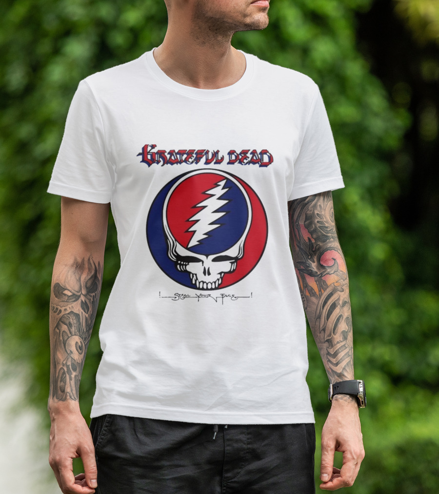 Grateful Dead Steal Your Face Skull Lightning Bolt T-Shirt