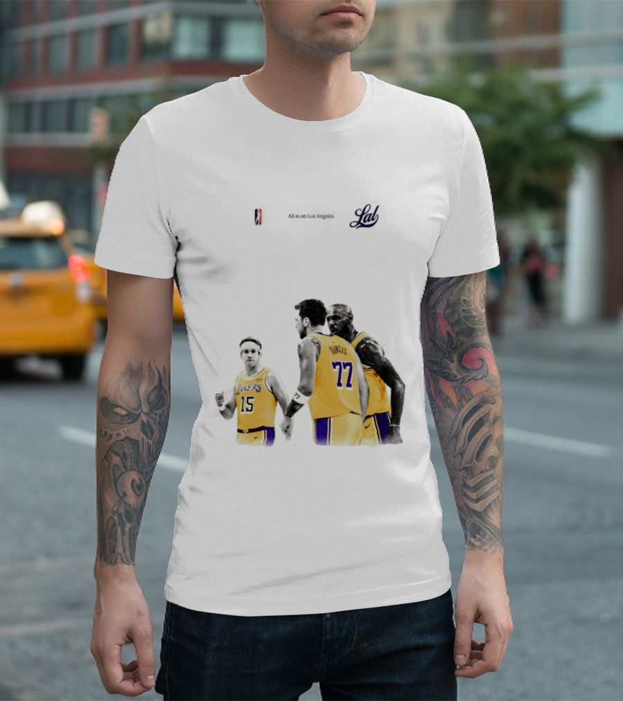 LeBron James Austin Reaves Luka Doncic Lakers Ring Season 2026 Los Angeles NBA Championship Dream Team T-Shirt