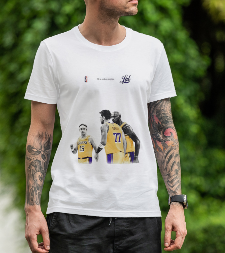 LeBron James Austin Reaves Luka Doncic Lakers Ring Season 2026 Los Angeles NBA Championship Dream Team T-Shirt