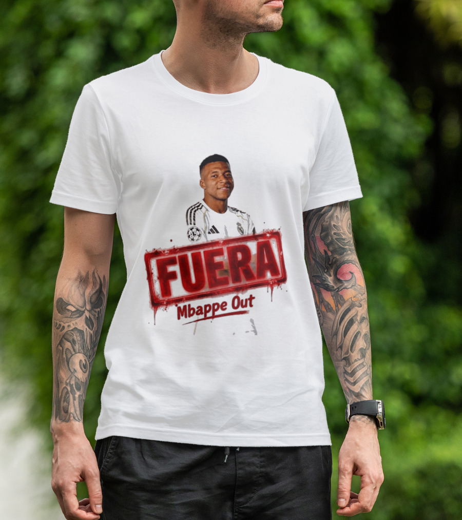 Fuera Mbappe Out Football Jersey Real Madrid T-Shirt