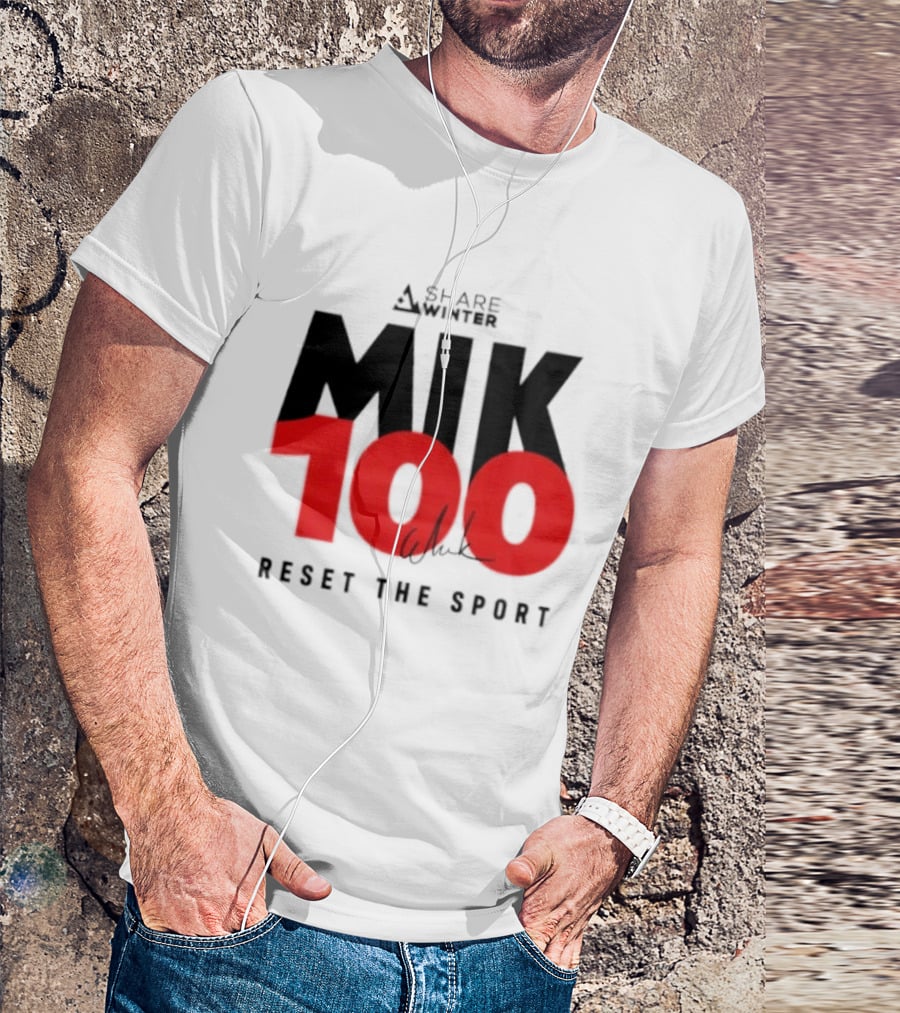 MIK 100 Reset The Sport A Share White T-Shirt
