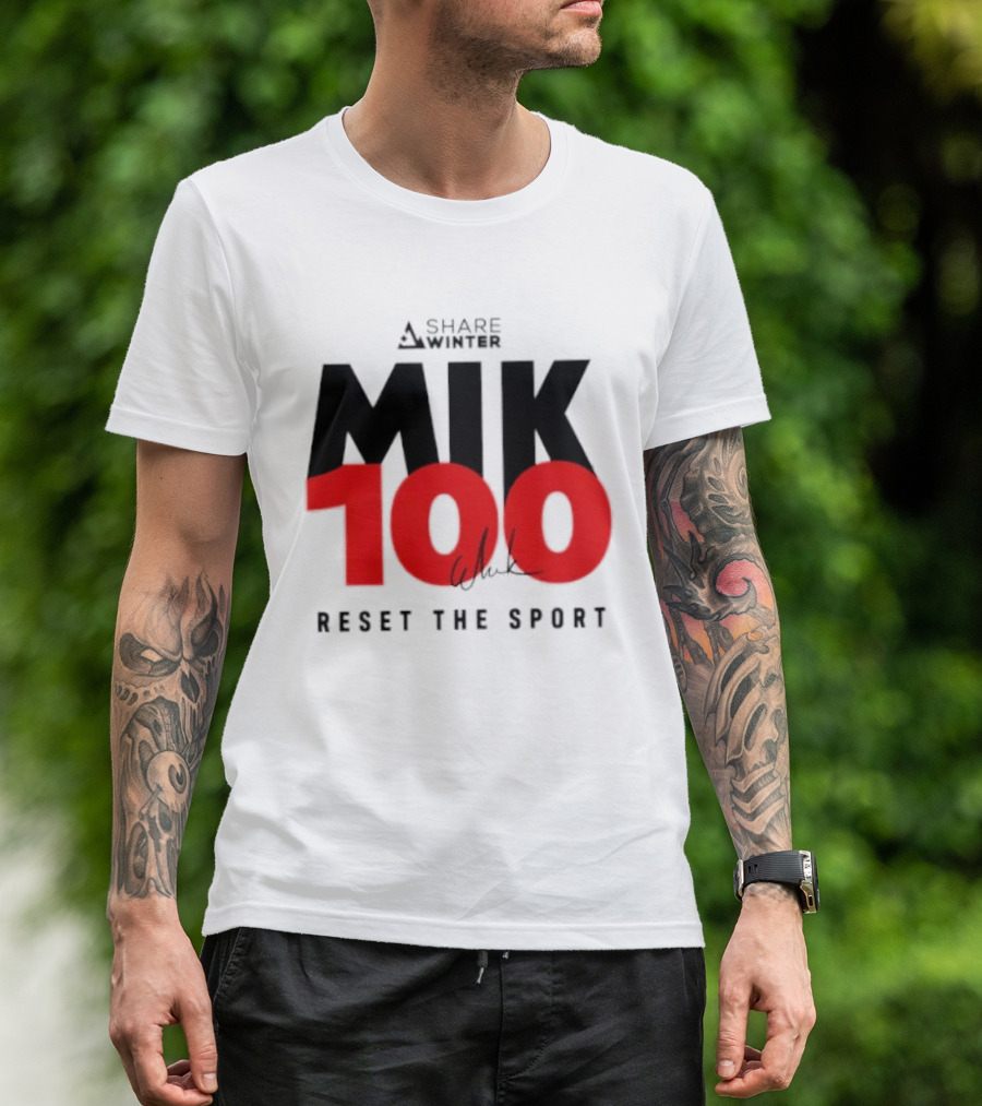 MIK 100 Reset The Sport A Share White T-Shirt