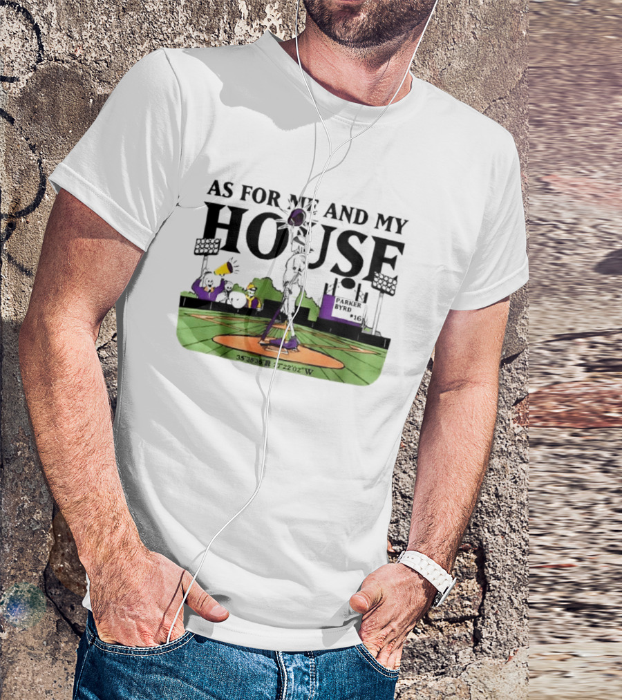 As For Me And My House Baseball Field Coordinates Parker Byrd T-Shirt