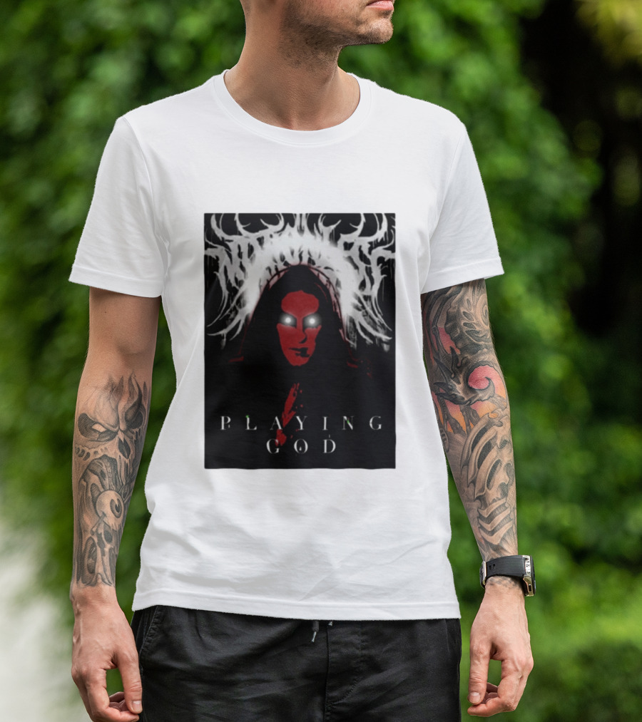 Notshiva Playing God Gothic Dark T-Shirt
