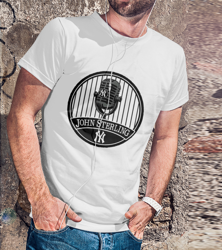 John Sterling Microphone New York Yankees Remembrance T-Shirt