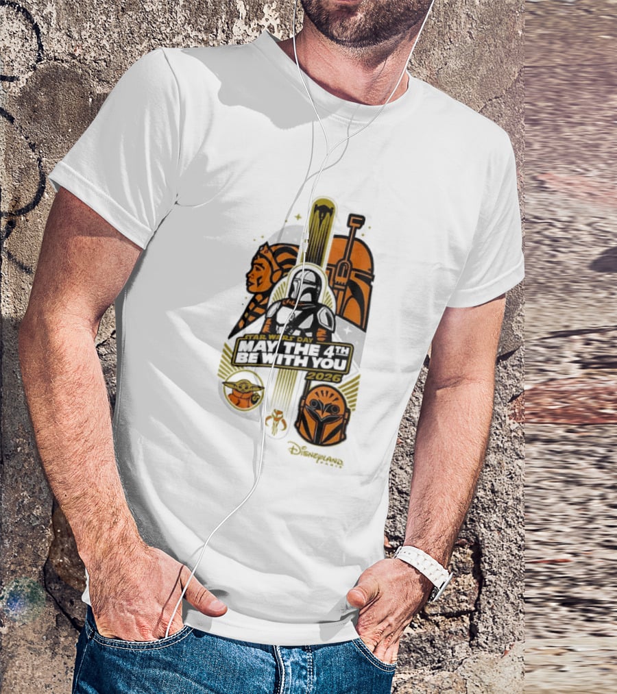 Star Wars Day May The 4th Be With You 2026 Ahsoka Mandalorian Grogu Celebration T-Shirt
