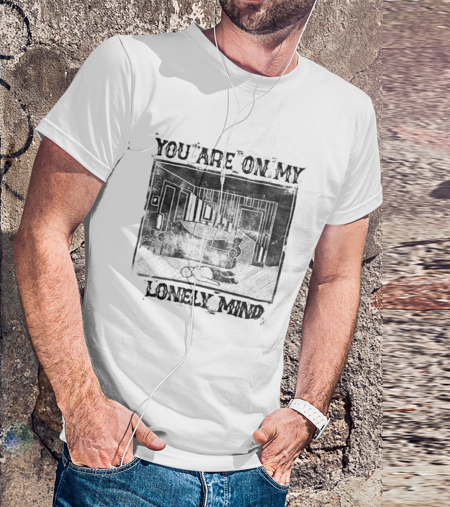 You Are On My Lonely Mind Vintage Country House Scene T-Shirt