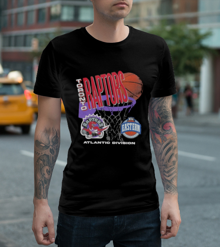 Toronto Raptors 90s Hardwood Classics Atlantic Division Eastern Basketball T-Shirt