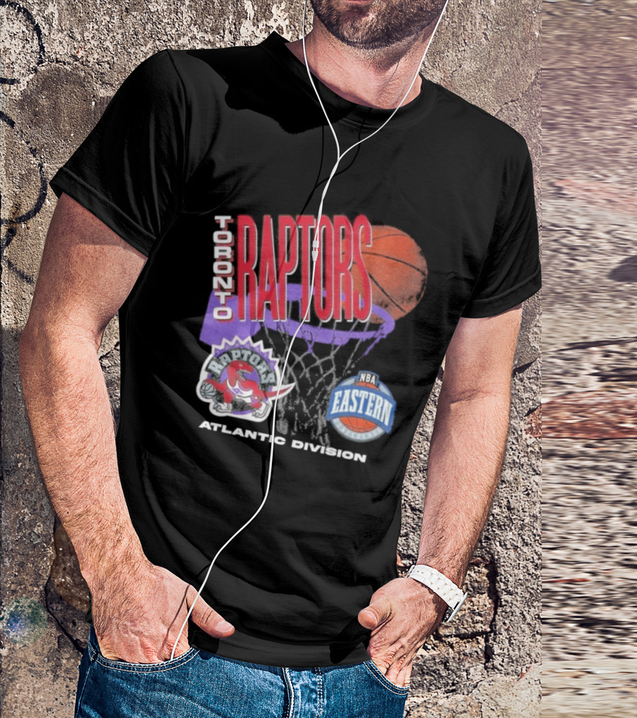 Toronto Raptors 90s Hardwood Classics Atlantic Division Eastern Basketball T-Shirt