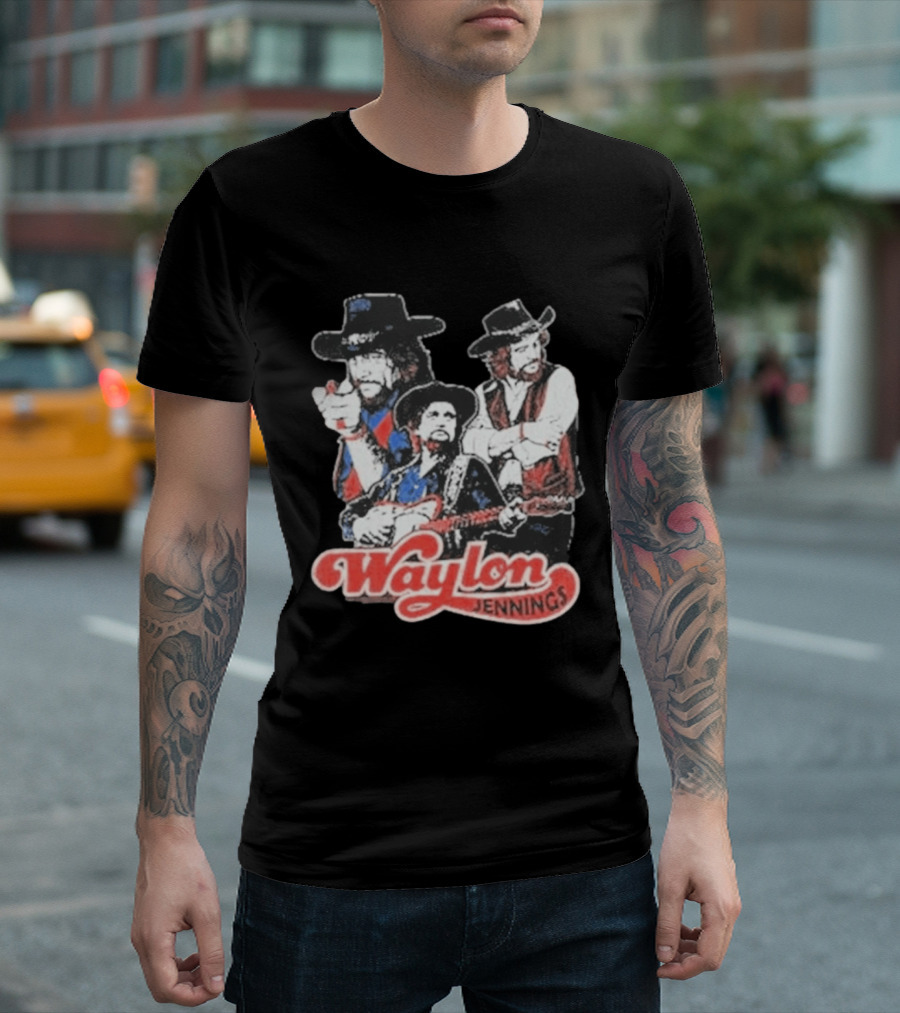 Waylon Jennings Cowboy Trio T-Shirt