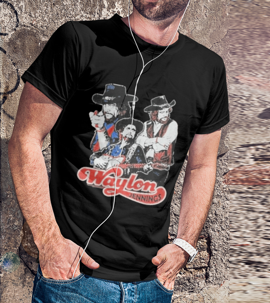 Waylon Jennings Cowboy Trio T-Shirt