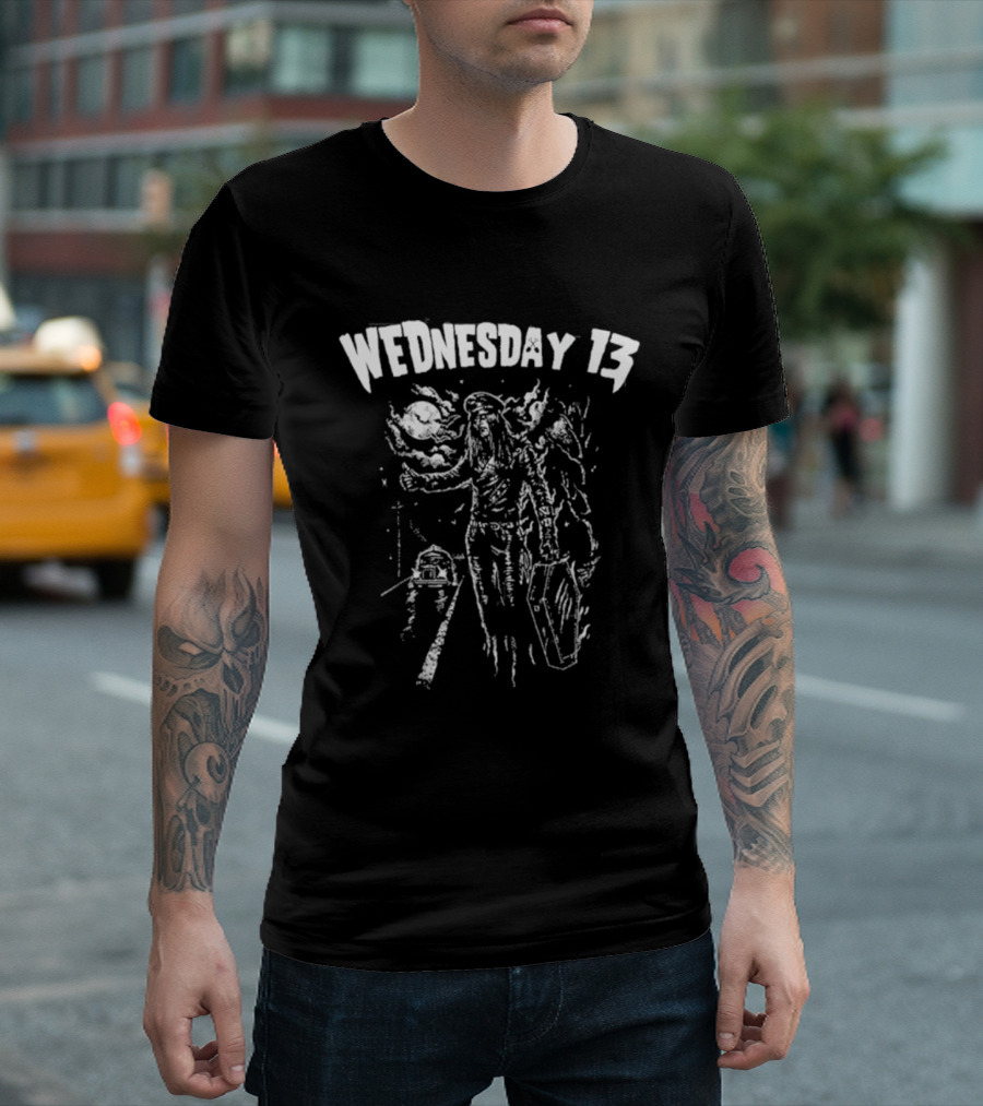 Wednesday 13 The Hitcher Creepy Roadside Horror T-Shirt