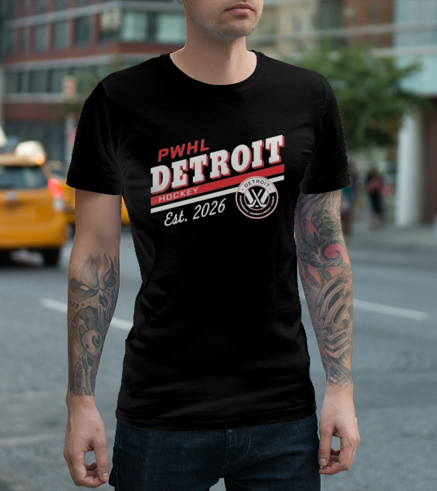 PWHL Detroit Hockey Est. 2026 Sportiqe Duke T-Shirt