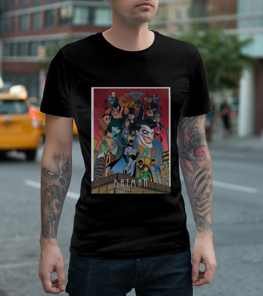Batman The Animated Series 1992 Cast Villains Gotham City T-Shirt