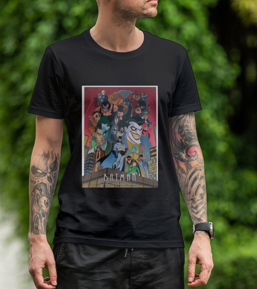 Batman The Animated Series 1992 Cast Villains Gotham City T-Shirt