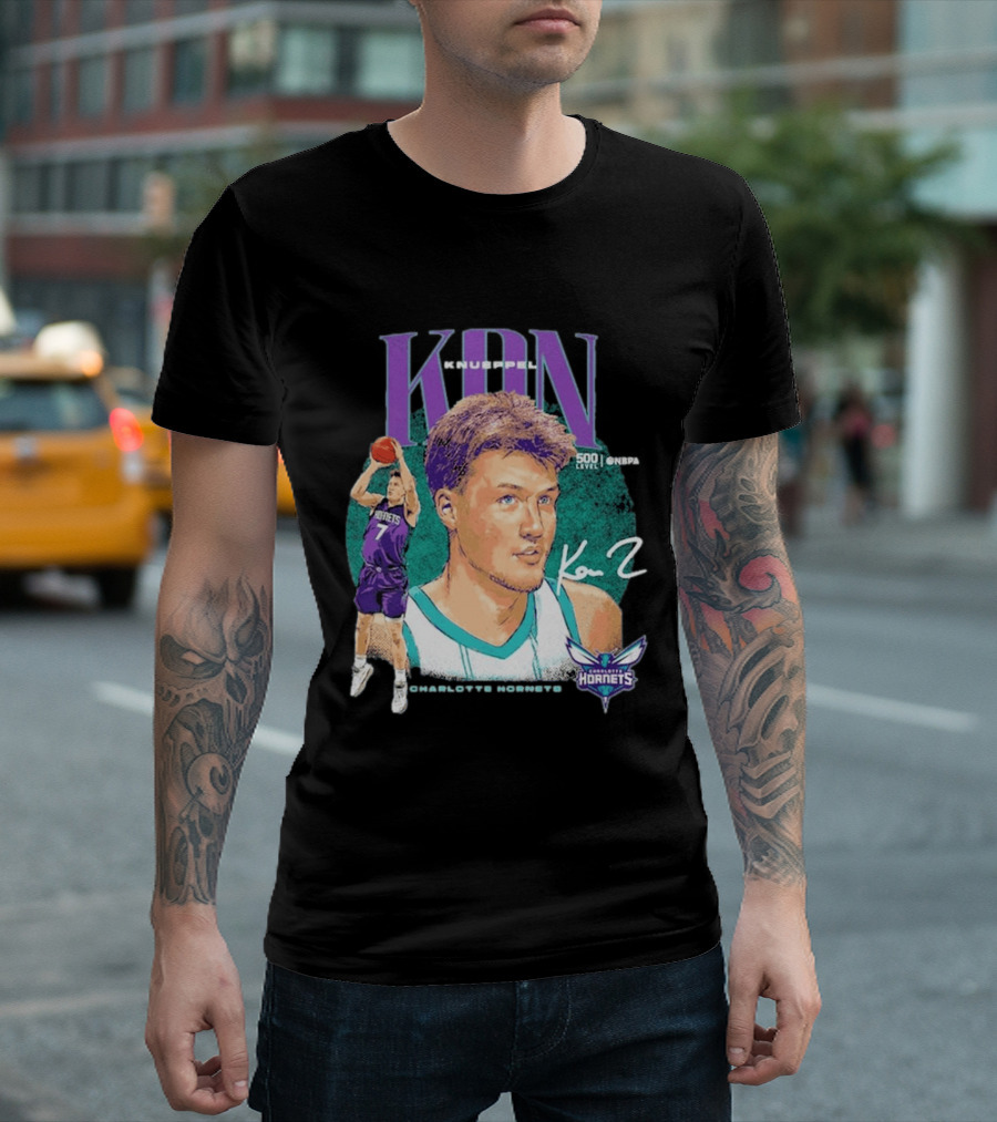 Kon Knueppel Charlotte Hornets Dual Player 500 Level NBA T-Shirt