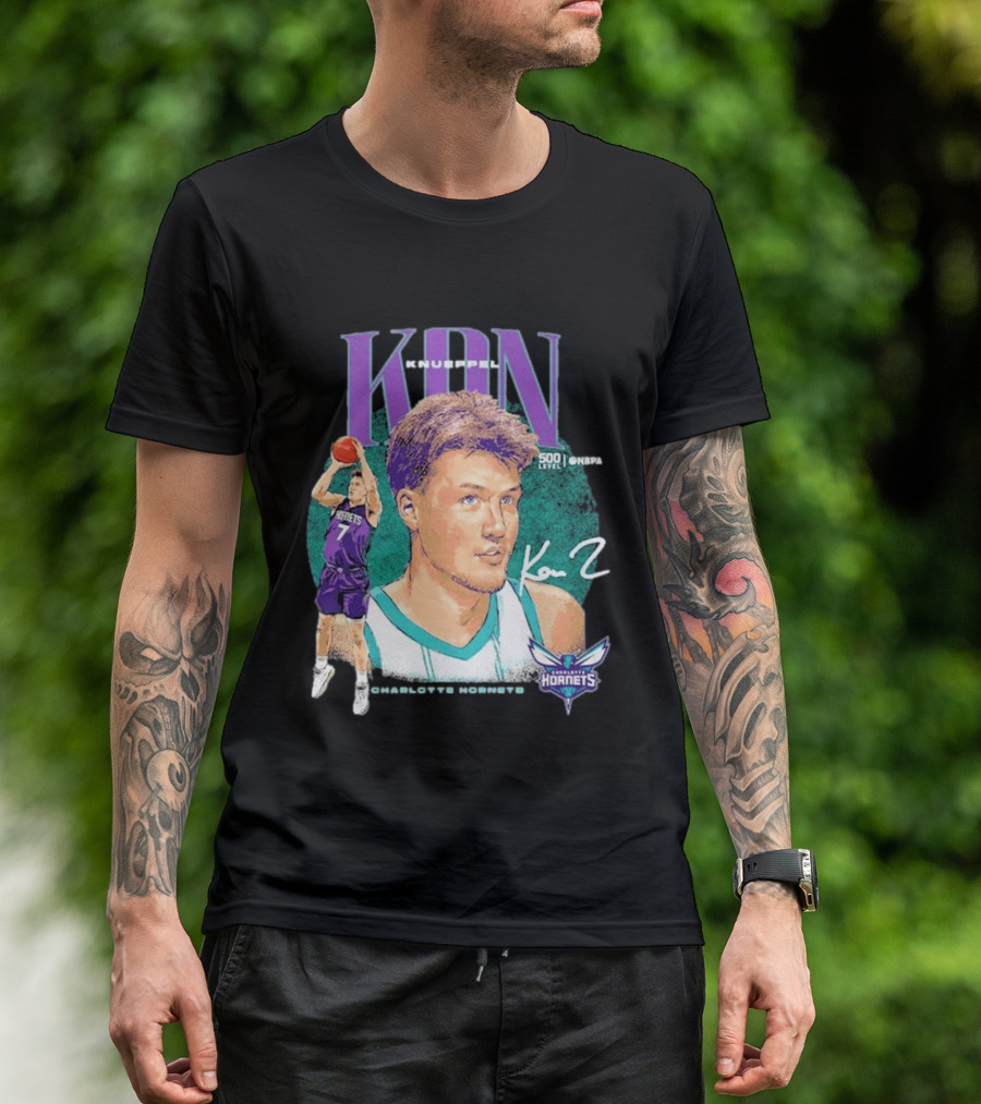 Kon Knueppel Charlotte Hornets Dual Player 500 Level NBA T-Shirt