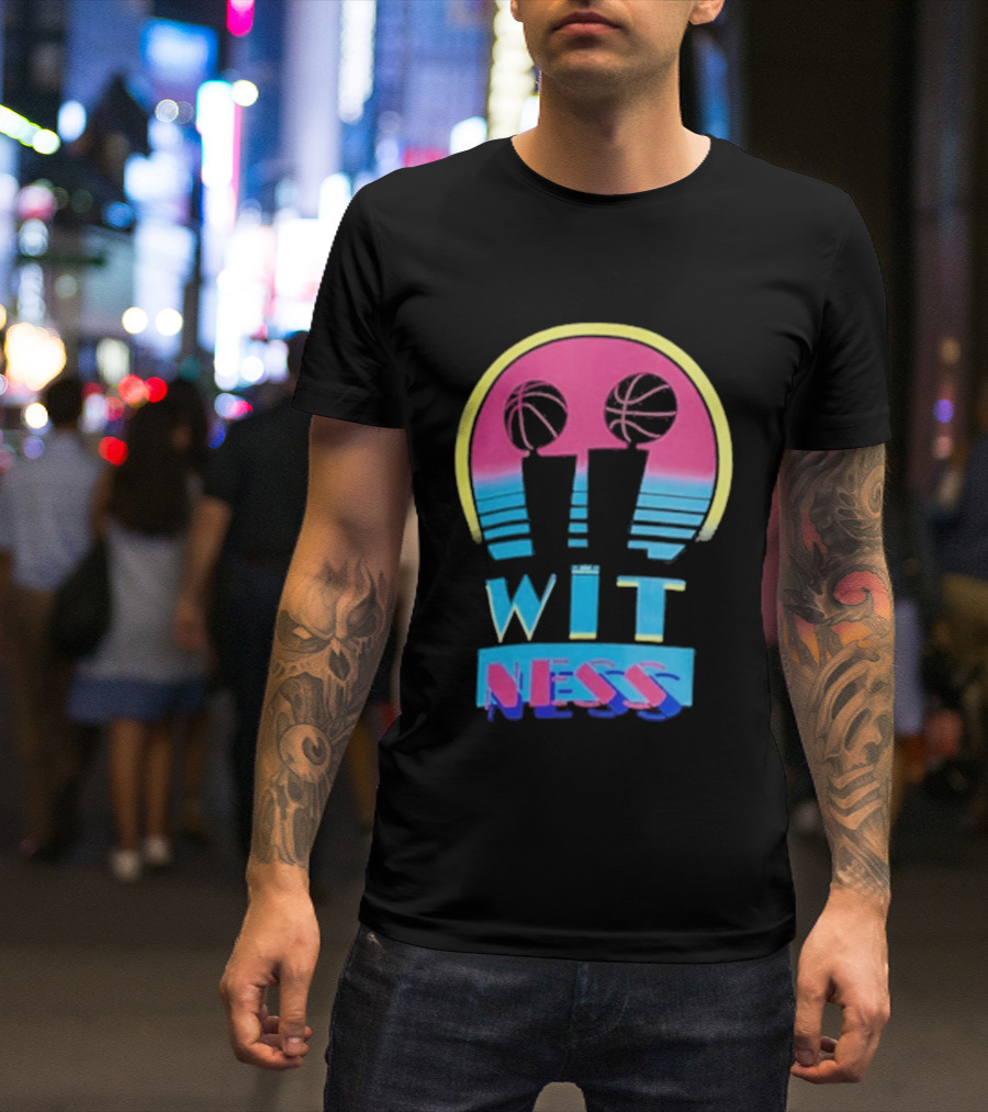 LeBron James Miami Twice Max90 Wit Ness Basketball T-Shirt