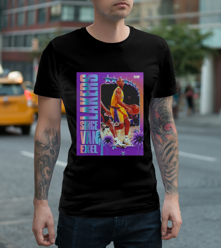 Lakers Since Van Exel SLAM Magazine Retro Basketball Legends T-Shirt