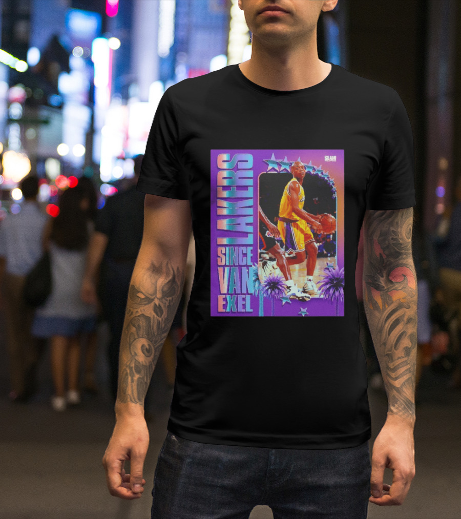 Lakers Since Van Exel SLAM Magazine Retro Basketball Legends T-Shirt