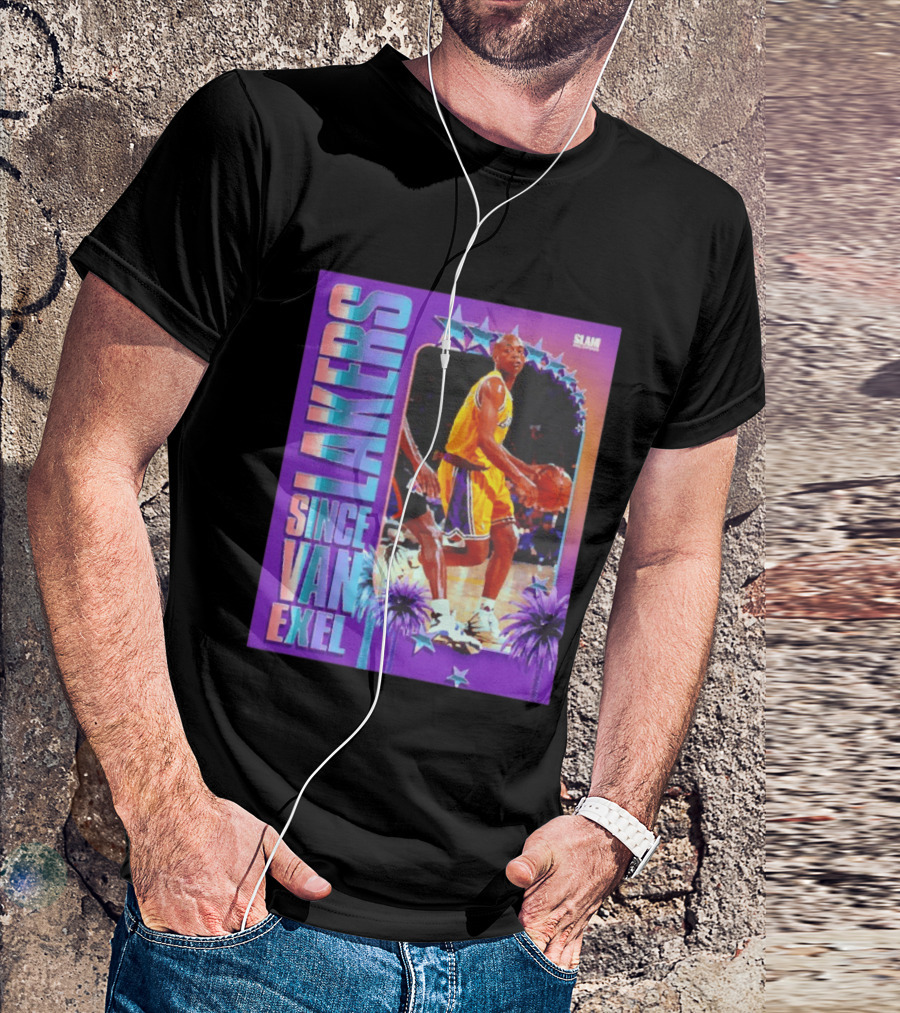 Lakers Since Van Exel SLAM Magazine Retro Basketball Legends T-Shirt