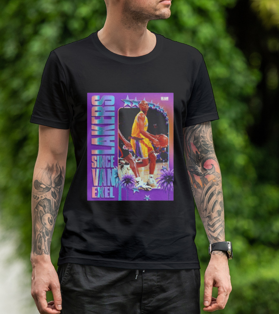 Lakers Since Van Exel SLAM Magazine Retro Basketball Legends T-Shirt