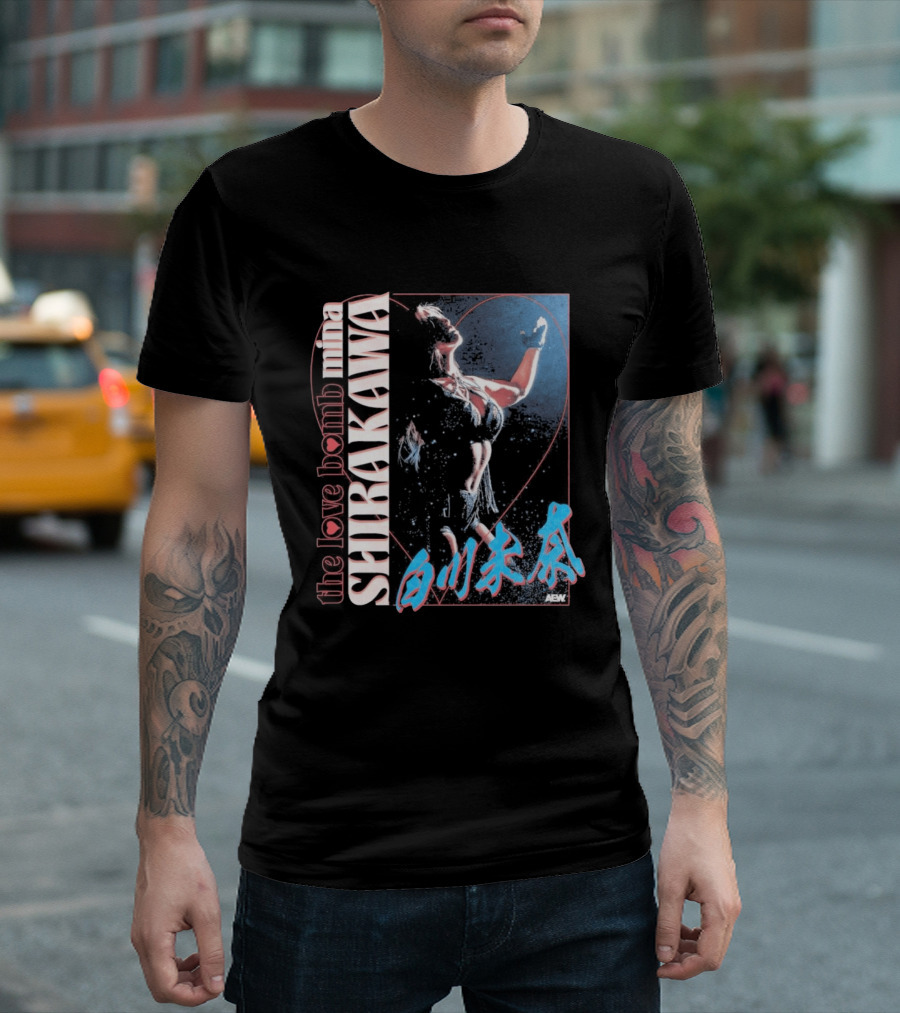 Mina Shirakawa The Love Bomb AEW Shirakawa T-Shirt