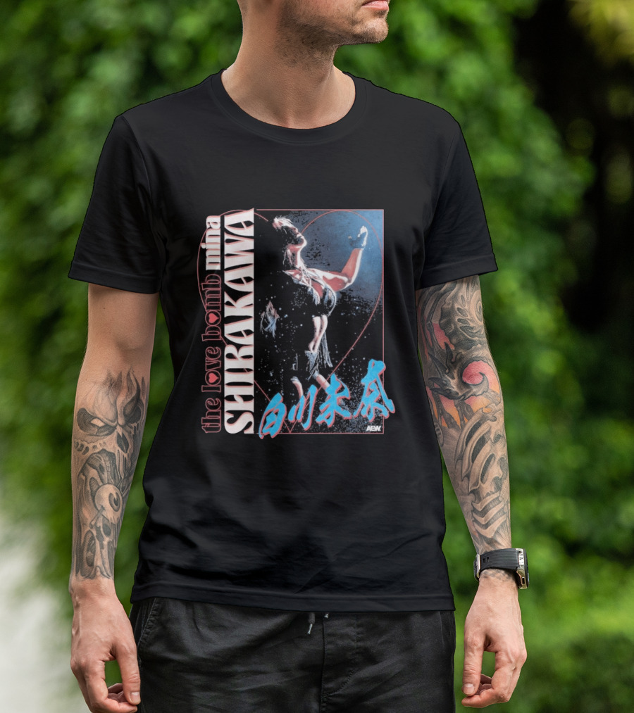 Mina Shirakawa The Love Bomb AEW Shirakawa T-Shirt