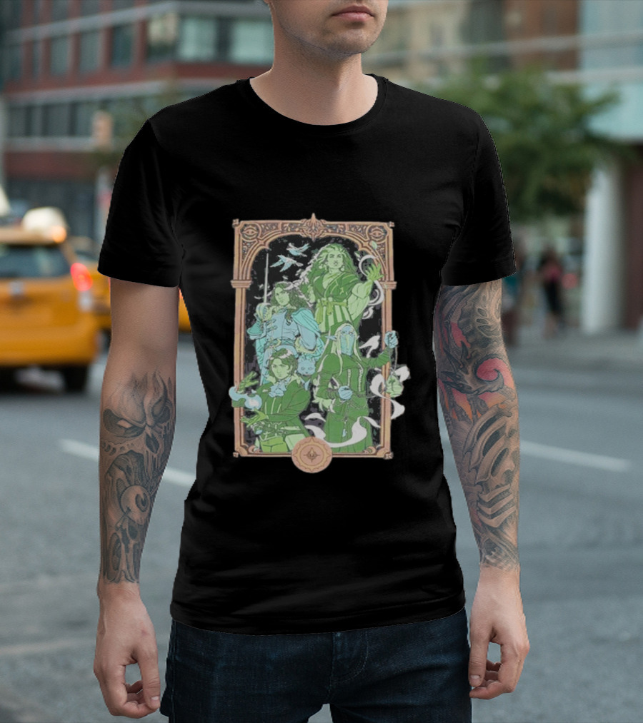 Critical Role Heroes Of Araman Seekers Tabletop Adventure Characters T-Shirt