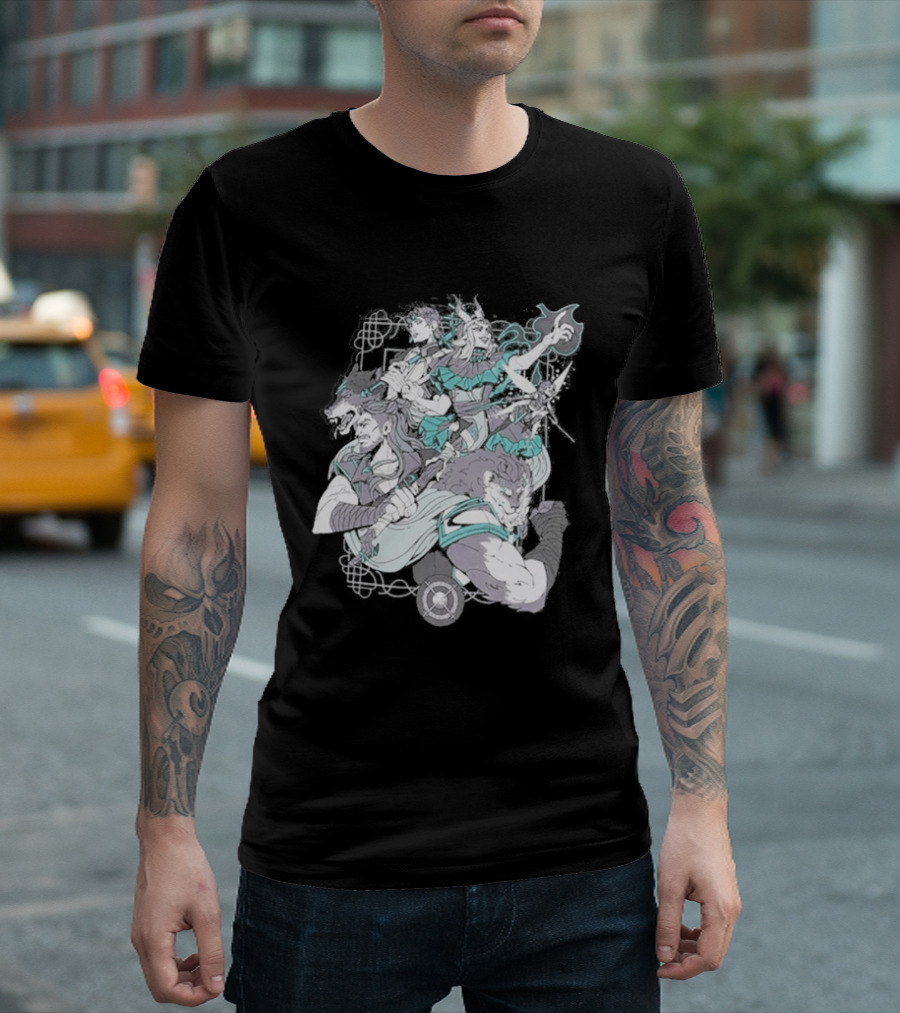 Critical Role Heroes Araman Soldiers Legendary Fantasy Characters T-Shirt