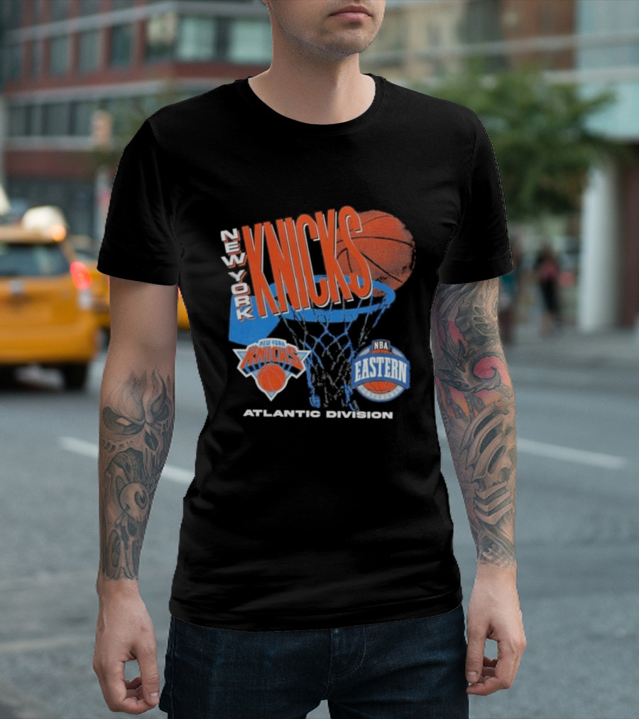New York Knicks 90s Hardwood Classics Eastern Atlantic Division T-Shirt