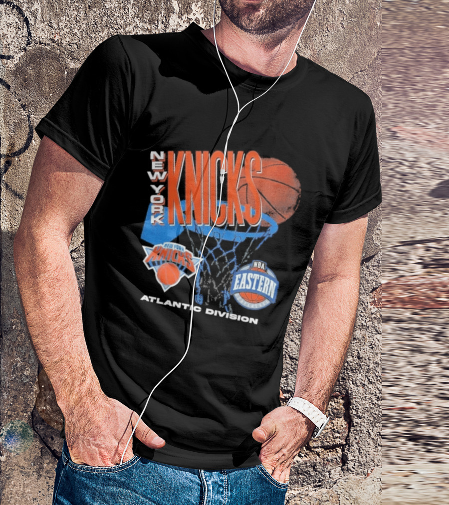 New York Knicks 90s Hardwood Classics Eastern Atlantic Division T-Shirt