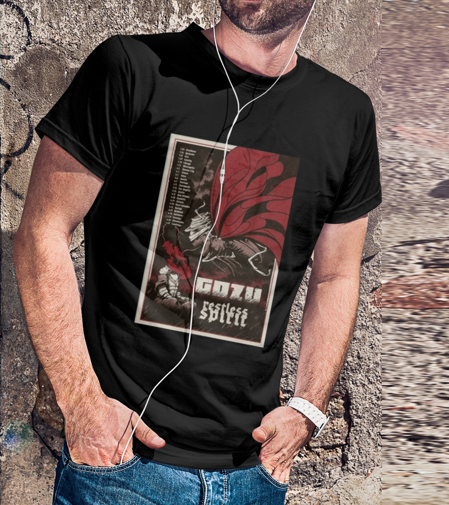 Gozu Restless Spirit Tour 2026 Providence Boston NYC Los Angeles Chicago Dates T-Shirt