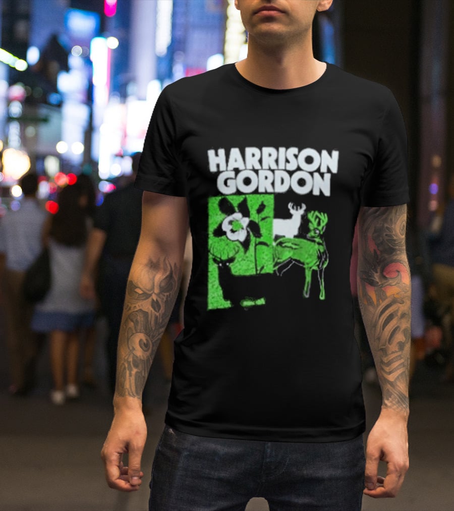 Harrison Gordon Tour Nature Wildlife Deer Flower T-Shirt