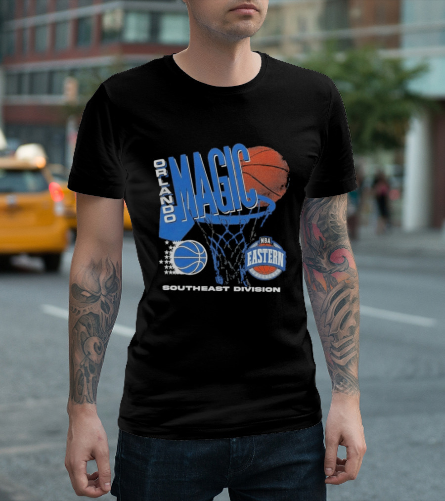 Orlando Magic 90s Hardwood Classics Southeast Division NBA Eastern Conference Basketball T-Shirt