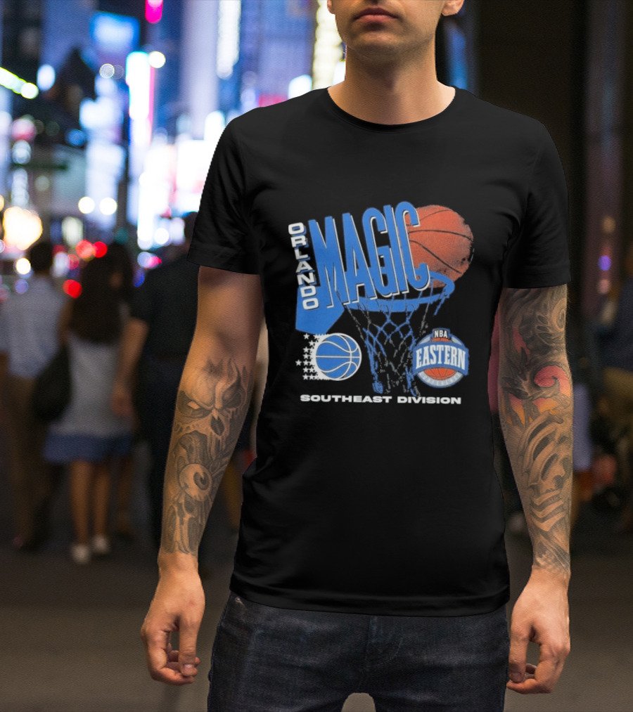 Orlando Magic 90s Hardwood Classics Southeast Division NBA Eastern Conference Basketball T-Shirt