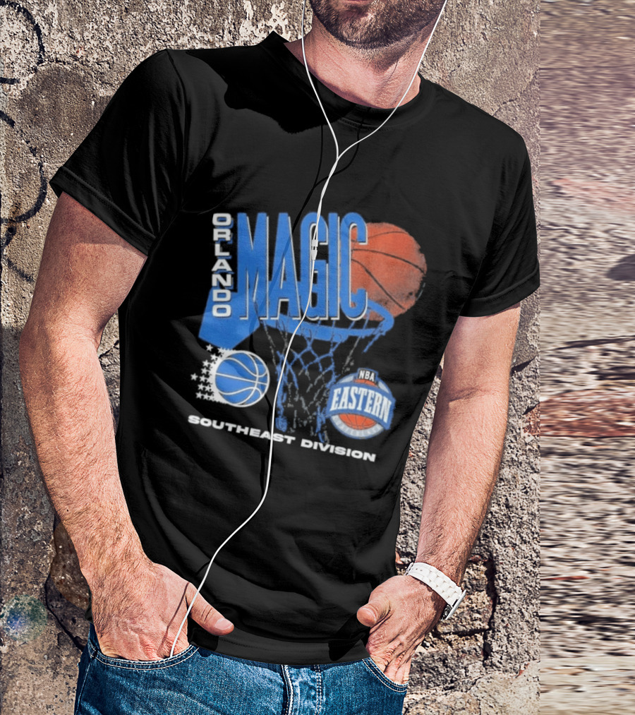 Orlando Magic 90s Hardwood Classics Southeast Division NBA Eastern Conference Basketball T-Shirt